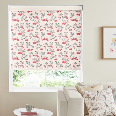 Product photograph of Cath Kidston Cherry Sprig Red Roller Blind from Choice Furniture Superstore