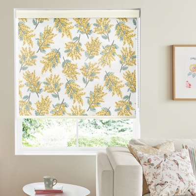 Product photograph of Cath Kidston Mimosa Flower Citrine Roller Blind from Choice Furniture Superstore