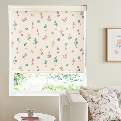 Product photograph of Cath Kidston Sprig Twilight Multi Roller Blind from Choice Furniture Superstore