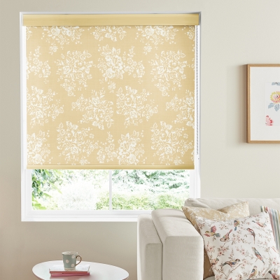 Product photograph of Cath Kidston Washed Rose Ochre Roller Blind from Choice Furniture Superstore