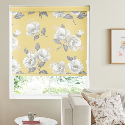 Product photograph of Cath Kidston Wild Poppies Citrine Roller Blind from Choice Furniture Superstore