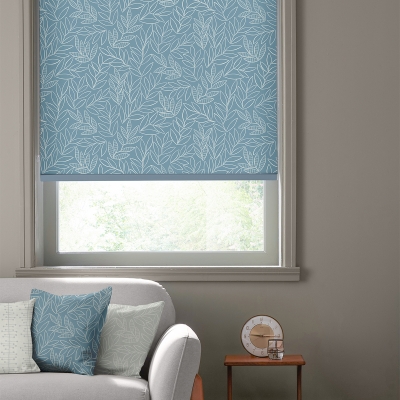Product photograph of Missprint Laurus China Blue-roller Blind from Choice Furniture Superstore