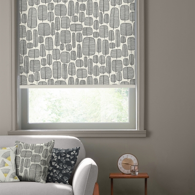 Product photograph of Missprint Little Trees Monochrome Roller Blind from Choice Furniture Superstore