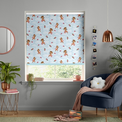 Product photograph of Skinny Dip Cherubs Sky Roller Blind from Choice Furniture Superstore