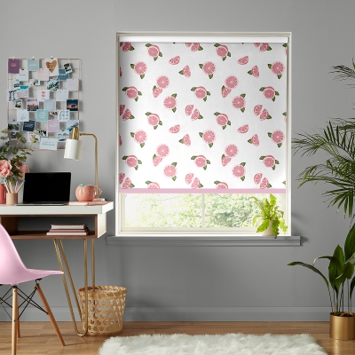 Product photograph of Skinny Dip Grapefruit Pink Roller Blind from Choice Furniture Superstore