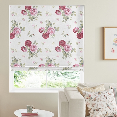 Product photograph of Cath Kidston Antique Rose Pink Roman Blind from Choice Furniture Superstore