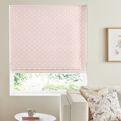 Product photograph of Cath Kidston Button Spot Pink Roman Blind from Choice Furniture Superstore