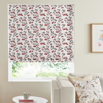 Product photograph of Cath Kidston Cherry Sprig Red Roman Blind from Choice Furniture Superstore