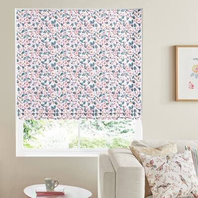 Product photograph of Cath Kidston Climbing Blossom Blush Roman Blind from Choice Furniture Superstore