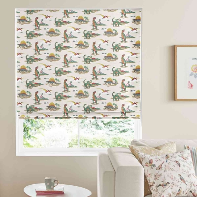 Product photograph of Cath Kidston Dino Multi Roman Blind from Choice Furniture Superstore