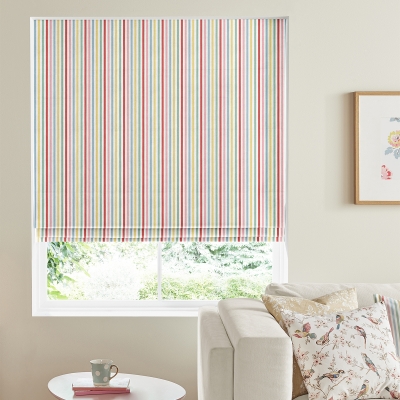 Product photograph of Cath Kidston Mid Stripe Candy Roman Blind from Choice Furniture Superstore