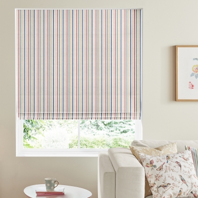 Product photograph of Cath Kidston Mid Stripe Chalk Roman Blind from Choice Furniture Superstore