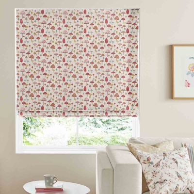 Product photograph of Cath Kidston Mini Mushrooms Multi Roman Blind from Choice Furniture Superstore