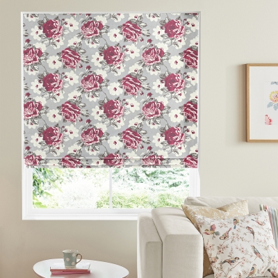Product photograph of Cath Kidston Rose Bloom Multi Roman Blind from Choice Furniture Superstore