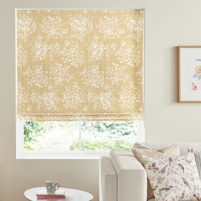 Product photograph of Cath Kidston Washed Rose Ochre Roman Blind from Choice Furniture Superstore