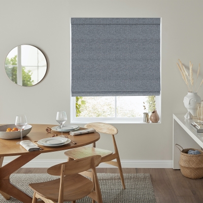 Product photograph of Defoe Slate Roman Blind from Choice Furniture Superstore