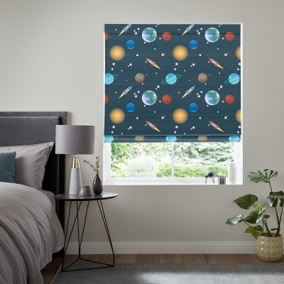 Product photograph of Into Space Multi Roman Blind from Choice Furniture Superstore