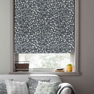 Product photograph of Missprint Fern Night Frost Roman Blind from Choice Furniture Superstore