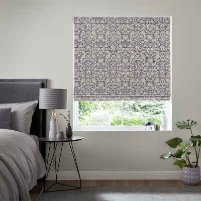 Product photograph of Nunez Plum Roman Blind from Choice Furniture Superstore