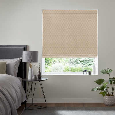 Product photograph of Ozan Shell Roman Blind from Choice Furniture Superstore