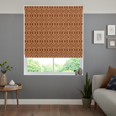 Product photograph of Robben Terracotta Roman Blind from Choice Furniture Superstore