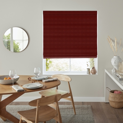 Product photograph of Rudiger Crimson Roman Blind from Choice Furniture Superstore