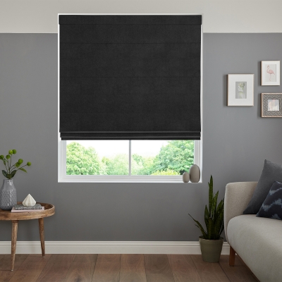 Product photograph of Rudiger Ebony Roman Blind from Choice Furniture Superstore