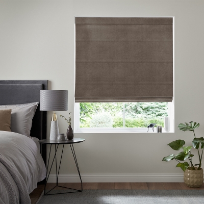 Product photograph of Rudiger Espresso Roman Blind from Choice Furniture Superstore