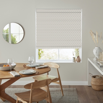Product photograph of Solomon Oyster Roman Blind from Choice Furniture Superstore