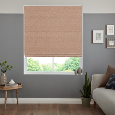 Product photograph of Toney Ginger Roman Blind from Choice Furniture Superstore