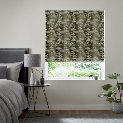 Product photograph of Trincao Celadon Roman Blind from Choice Furniture Superstore
