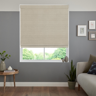 Product photograph of Tyson Oyster Roman Blind from Choice Furniture Superstore