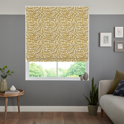 Product photograph of Zakaria Sunflower Roman Blind from Choice Furniture Superstore
