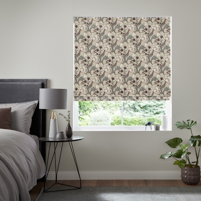 Product photograph of Zouma Claret Roman Blind from Choice Furniture Superstore