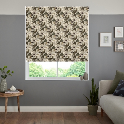 Product photograph of Zouma Plum Roman Blind from Choice Furniture Superstore