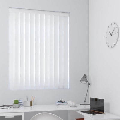 Product photograph of Brooklyn White Vertical Blind from Choice Furniture Superstore