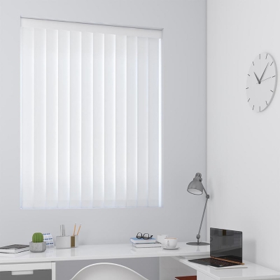 Product photograph of Claire White Vertical Blind from Choice Furniture Superstore