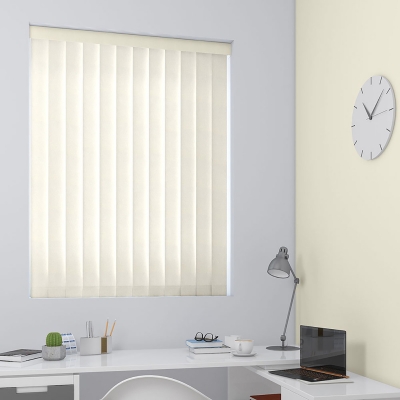 Product photograph of Emiliya Cream Vertical Blind from Choice Furniture Superstore