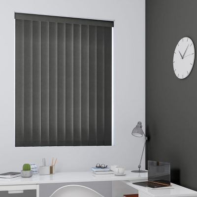 Product photograph of Emma Noir Vertical Blind from Choice Furniture Superstore