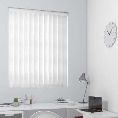 Product photograph of Mila White Vertical Blind from Choice Furniture Superstore