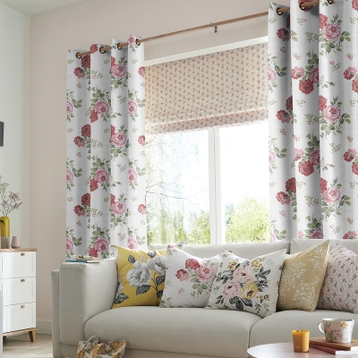 Product photograph of Cath Kidston Antique Rose Pink Curtain from Choice Furniture Superstore