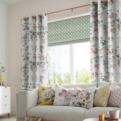 Image of Cath Kidston Birds and Roses Multi Curtain