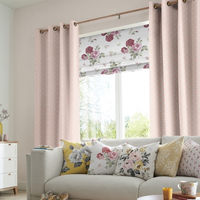 Product photograph of Cath Kidston Button Spot Pink Curtain from Choice Furniture Superstore