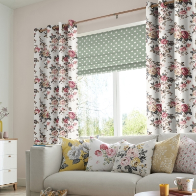 Product photograph of Cath Kidston Garden Rose Multi Curtain from Choice Furniture Superstore