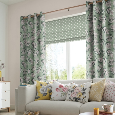 Product photograph of Cath Kidston Mimosa Flower Multi Curtain from Choice Furniture Superstore