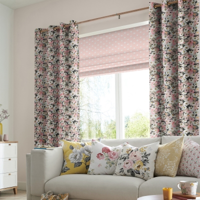 Product photograph of Cath Kidston Painted Daisy Multi Curtain from Choice Furniture Superstore