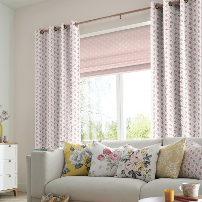 Product photograph of Cath Kidston Provence Rose Pink Curtain from Choice Furniture Superstore