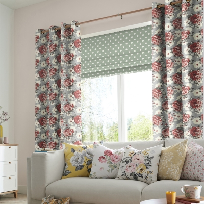 Product photograph of Cath Kidston Rose Bloom Multi Curtain from Choice Furniture Superstore