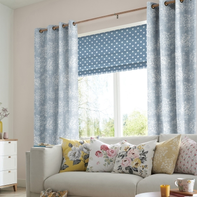 Product photograph of Cath Kidston Washed Rose Grey Curtain from Choice Furniture Superstore