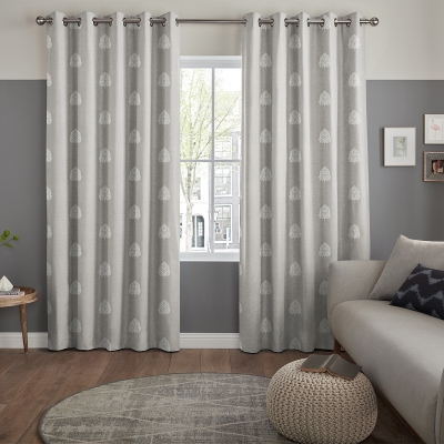 Product photograph of Coman Silver Curtain from Choice Furniture Superstore
